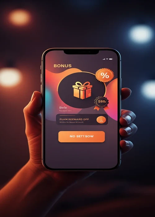 Interface utilisateur de Blitz Casino affichant des tuiles de bonus colorées et des offres de tours gratuits pour les nouveaux joueurs.